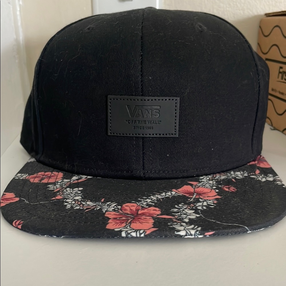 Vans Black and Pink Snapback Hat